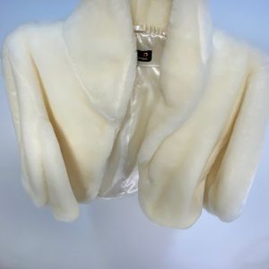 Cream coloured cover up for prom/wedding or night